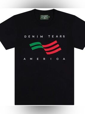 Denim Tears America Graphic Tee - Black